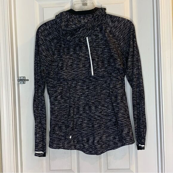 Lululemon Go The Distance Jacket Dramatic Static White Black Size 6 - Picture 4 of 9